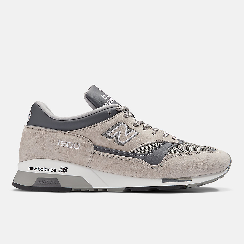 New Balance Made in UK 1500 Shoes Grey with Rock Ridge and Smoked Pearl